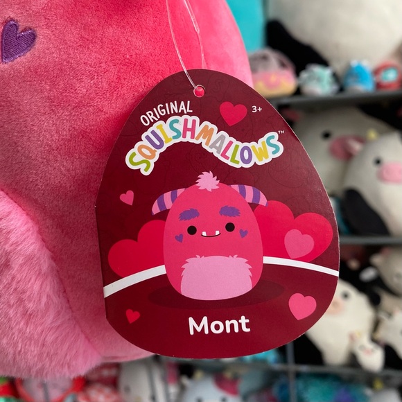 ๐ Mont the Monster 8โ Valentines Squishmallows 2024 - Picture 3 of 5